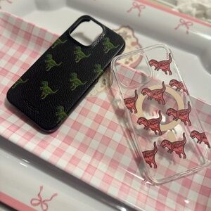 Coach Dinosaur iPhone Cases - Clear 15 Pro Max
